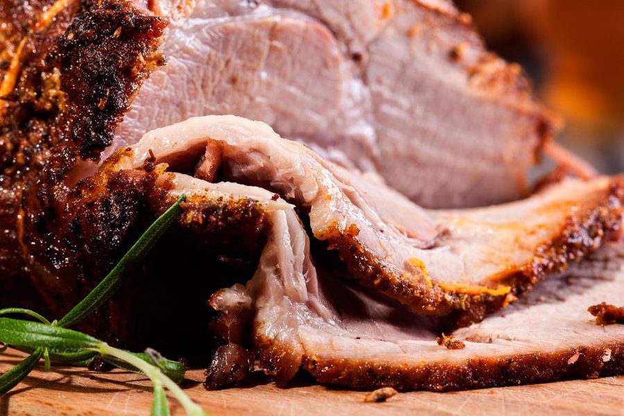 LOMO DE CERDO EN SALSA BBQ
