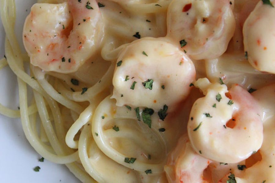 PASTAS CON CAMARONES