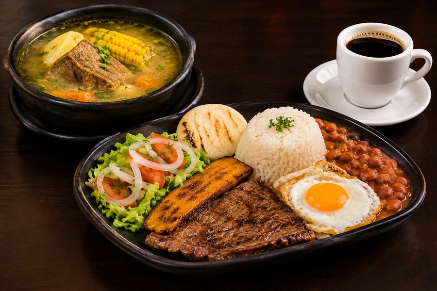 CALDO +BANDEJA+ CAFE
