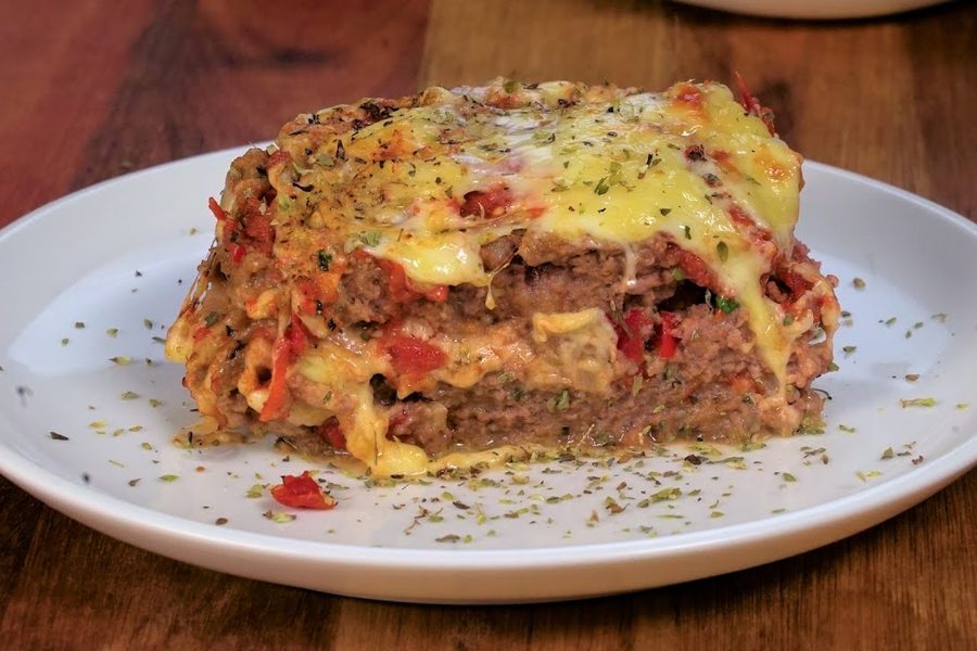 PASTEL DE CARNE MOLIDA CON QUESO