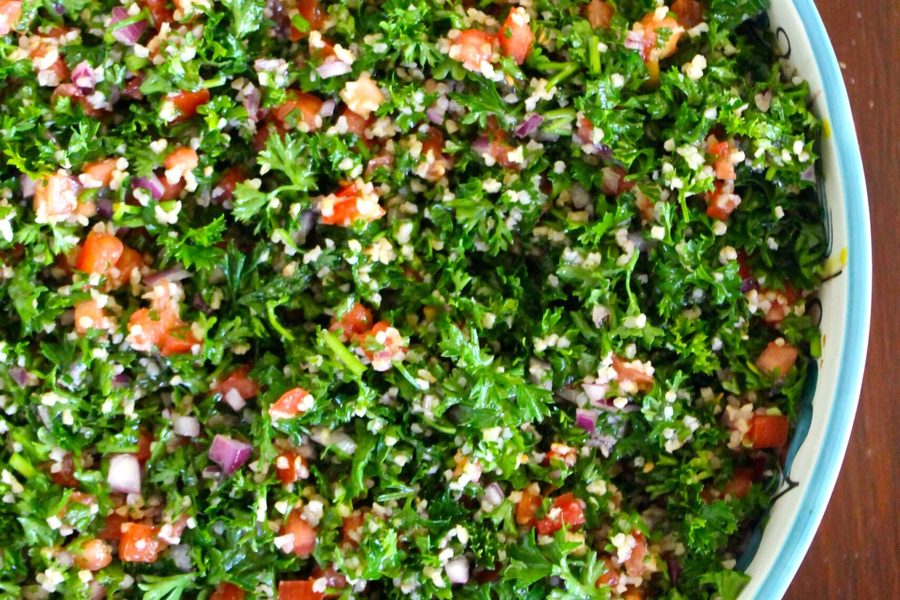 TABULE CON PAN ARABE