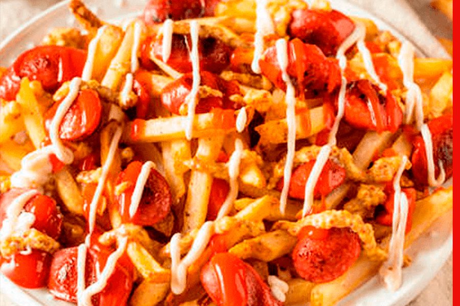 SALCHIPOLLO PEQUEÑO CON VEGETALES
